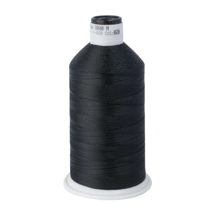 Polsterzwirn 020 schwarz (Stärke 40)